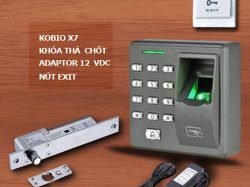 Bộ sản phẩm kiểm soát ra vào dùng vân tay Kobio X7